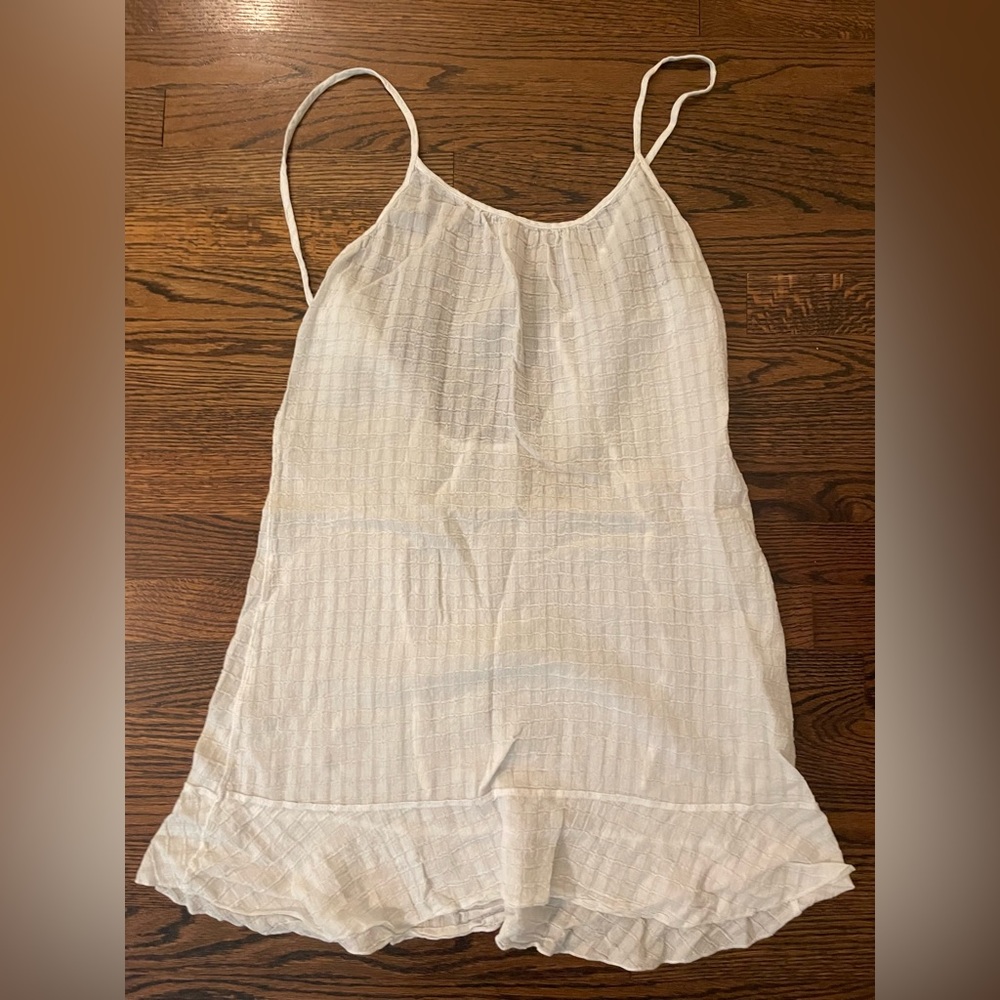 Eberjey White Cotton Cover Up or Nightgown